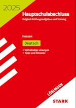 STARK Lösungen zu Original-Prüfungen und Training Hauptschulabschluss 2025 - Deutsch - Hessen