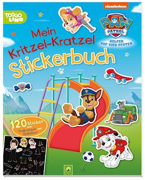 PAW Patrol Mein Kritzel-Kratzel Stickerbuch mit Bambus-Stick