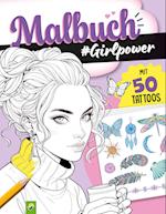 Malbuch Girlpower mit 50 Tattoos