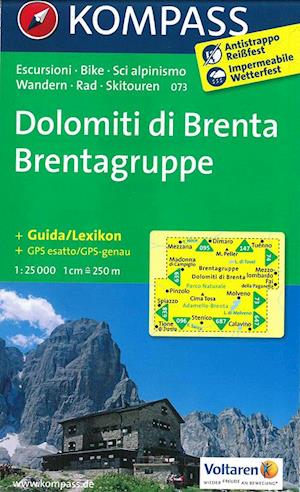 Dolomiti di Brenta, Kompass Wanderkarte 073 1:25 000