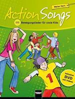 Action Songs. Paket (Liederbuch inkl. DVD + 2 Audio-CDs)