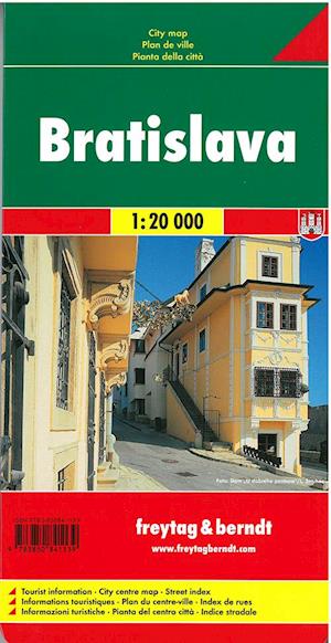 Bratislava - Pressburg, Freytag & Berndt City Map 1:20 000