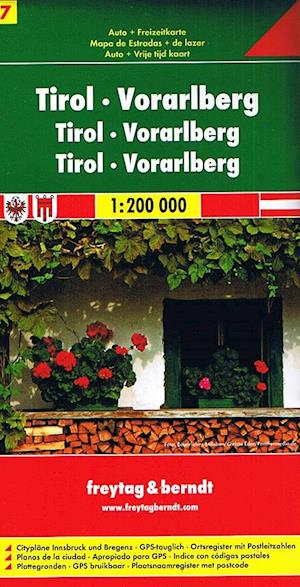 Tyrol - Vorarlberg, Freytag & Berndt Road Map