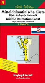 Mitteldalmatinische Küste Blatt 4: Mljet - Medurgorje - Dubrovnik, Freytag