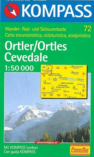 Ortler/Ortles-Cevedale*, Kompass Wanderkarte 72 1:50 000