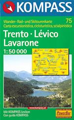 Trento-Levico-Lavarone, Kompass Wanderkarte 75 1:50 000
