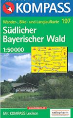 Südlicher Bayerischer Wald, Kompass Wanderkarte 197 1:50 000