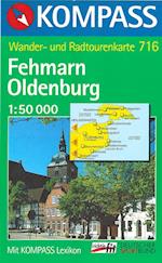 Fehmarn-Oldenburg, Kompass Wanderkarte 716 1:50 000