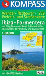 Ibiza, Kompass Wanderkarte 239 1:50 000