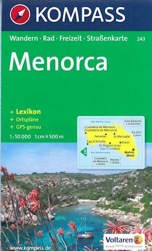 Menorca*, Kompass Wanderkarte 243 1:50 000