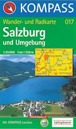 Salzburg und Umgebund, Kompass Wanderkarte 017 1:35.000