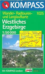 Westliches Erzgebirge, Kompass Wanderkarte 1025 1:50 000