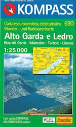 Alto Garda e Ledro, Kompass Wanderkarte 690 1:25 000