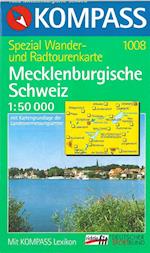Mecklenburgische Schweiz: Demmin, Teterow, Malchin, Kompass Wander- und Bikekarte 852