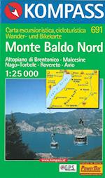 Monte Baldo Nord, Kompass Wanderkarte 691 1:25 000