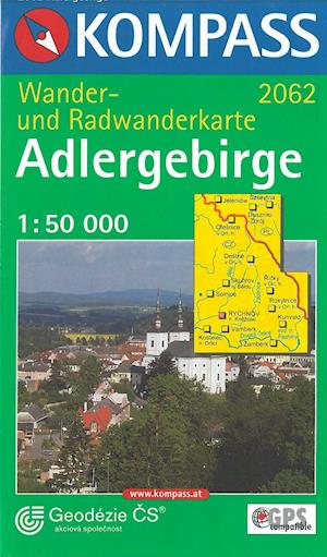 Adlergebirge (Orlicke Hory), Kompass Wander- u. Radwanderkarte 2062 1:50 000