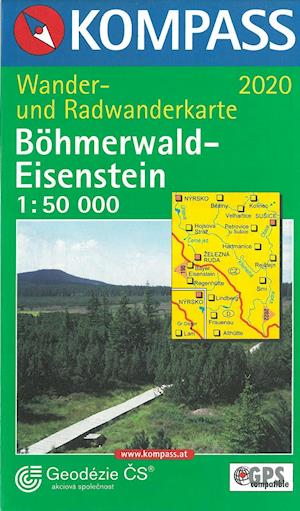 Böhmerwald-Eisenstein, Kompass Wander- u. Radwanderkarte 2020 1:50 000