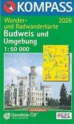 Budweis (Budejovice) und Umgebung, Kompass Wander- u. Radwanderkarte 2026 1