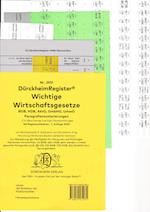 DürckheimRegister® WICHTIGE WIRTSCHAFTSGESETZE 2022 (BGB, HGB, GmbHG, AktG, UmwG) §§ und Gesetze ohne Stichworte