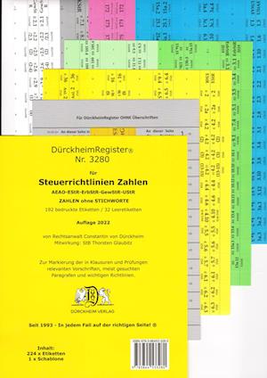 DürckheimRegister® STEUERRICHTLINIEN 2022 Gesetze und §§, ohne Stichworte