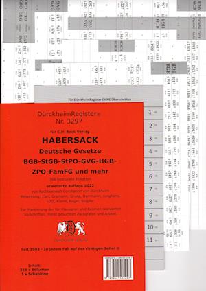 DürckheimRegister® HABERSACK 2022 Gesetze und §§