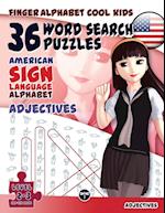 36 Word Search Puzzles with The American Sign Language Alphabet