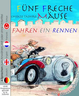 Fünf freche Mäuse fahren ein Rennen (Buch mit DVD)