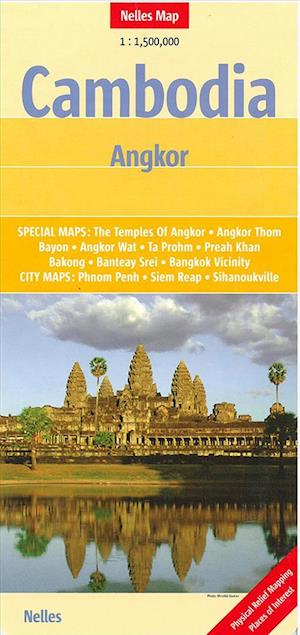 Cambodia Angkor, Nelles Map