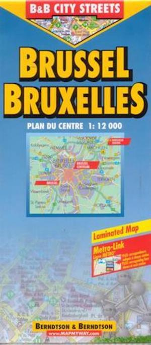 Brussels / Bruxelles (lamineret), Borch Map 1:12.000