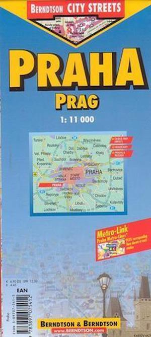 Prague / Prag (lamineret), Borch Map 1:10.000/1:15.000