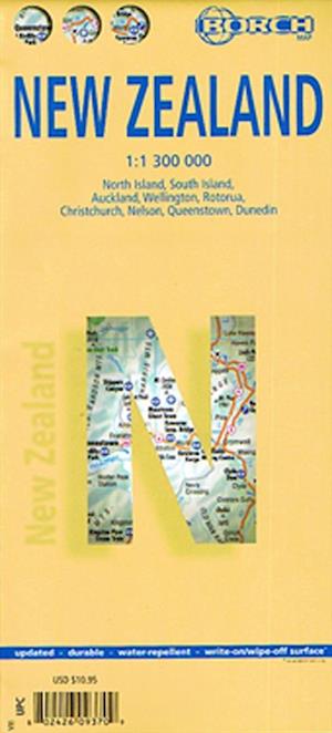 New Zealand (lamineret), Borch Map