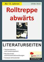 Rolltreppe abwärts / Literaturseiten