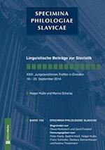 Linguistische Beitraege Zur Slavistik. XXIII. Jungslavistinnen-Treffen in Dresden, 18.-20. September 2014
