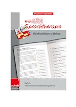 miniLÜK-Sprachtherapie Heft 3  - Hirnfunktionstraining