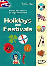 Lernen an Stationen im Englischunterricht: Holidays and Festivals (inkl. CD)