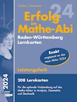 Erfolg im Mathe-Abi 2024, 208 Lernkarten Leistungsfach Allgemeinbildendes Gymnasium Baden-Württemberg