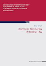 Individual Application in Turkish Law
