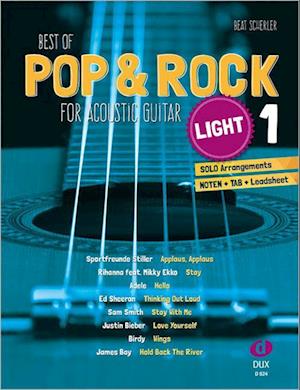 Best of Pop & Rock for Acoustic Guitar light 1