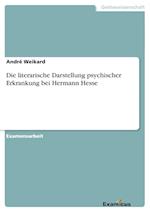Die literarische Darstellung psychischer Erkrankung bei Hermann Hesse