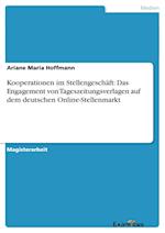 Kooperationen im Stellengeschäft:Das Engagement von Tageszeitungsverlagen auf dem deutschen Online-Stellenmarkt