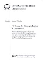 Förderung der Biogasproduktion in Deutschland. Rahmenbedingungen, Folgen und alternative Gestaltungsmöglichkeiten unter besonderer Berücksichtigung der Wirtschaftsdüngernutzung