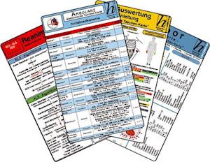 Ambulanz Karten-Set - EKG, Laborwerte, Notfallmedikamente, Reanimation