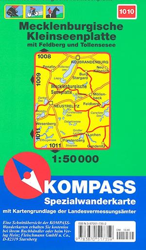 Mecklenburgische Kleinseenplatte, Kompass Wanderkarte 1010 1:50 000