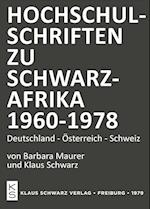 Hochschulschriften zu Schwarzafrika 1960-1978