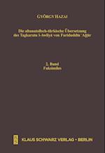 Die Altanatolisch-Türkische Übersetzung Des Tazkaratu L-Awliya Von Fariduddin 'attar