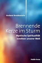 Brennende Kerze im Sturm