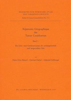 Repertoire Geographique Des Textes Cuneiformes