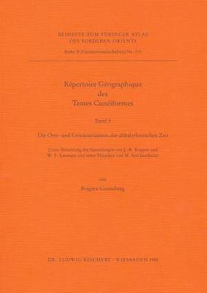 Repertoire Geographique Des Textes Cuneiformes
