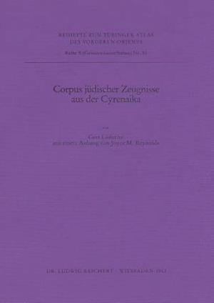 Corpus Judischer Zeugnisse Aus Der Cyrenika