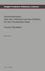 Gemeindelexikon über den Viehstand und den Obstbau für den Preußischen Staat, Provinz Westfalen